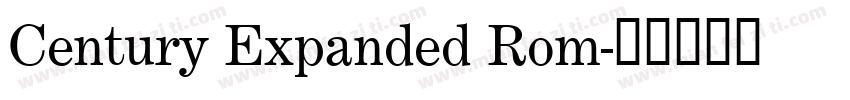 Century Expanded Rom字体转换